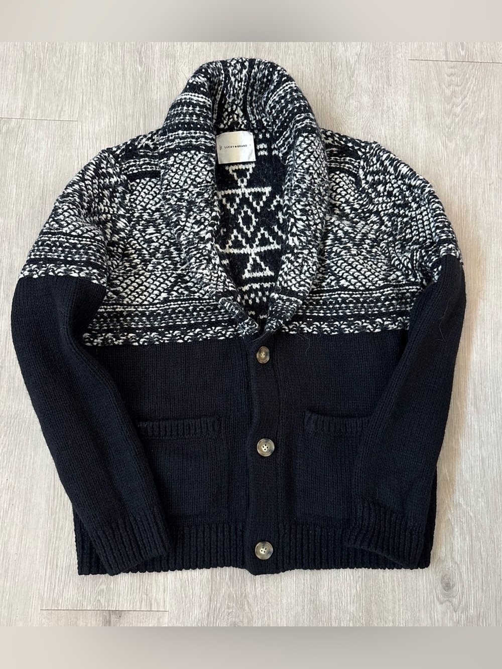 Lucky Brand Men's Shawl Collar Cardigan Sweater